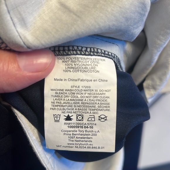 Tory Burch, size 12, women’s Navy Pants - Picture 9 of 9